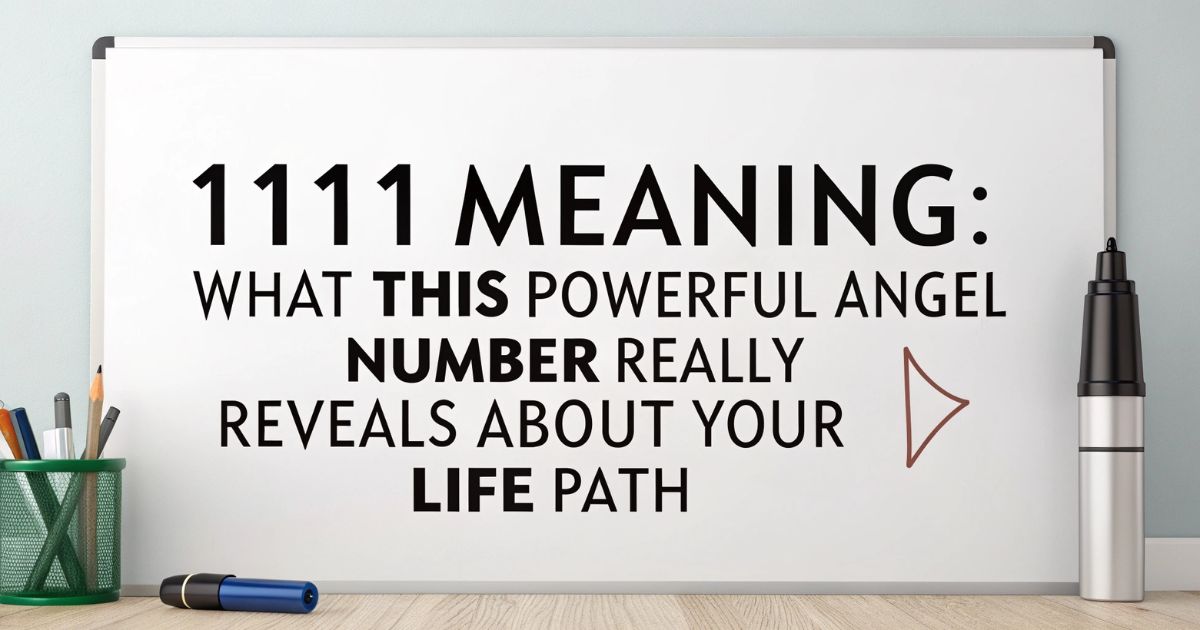 1111 Meaning What This Powerful Angel Number Really Reveals About Your Life Path