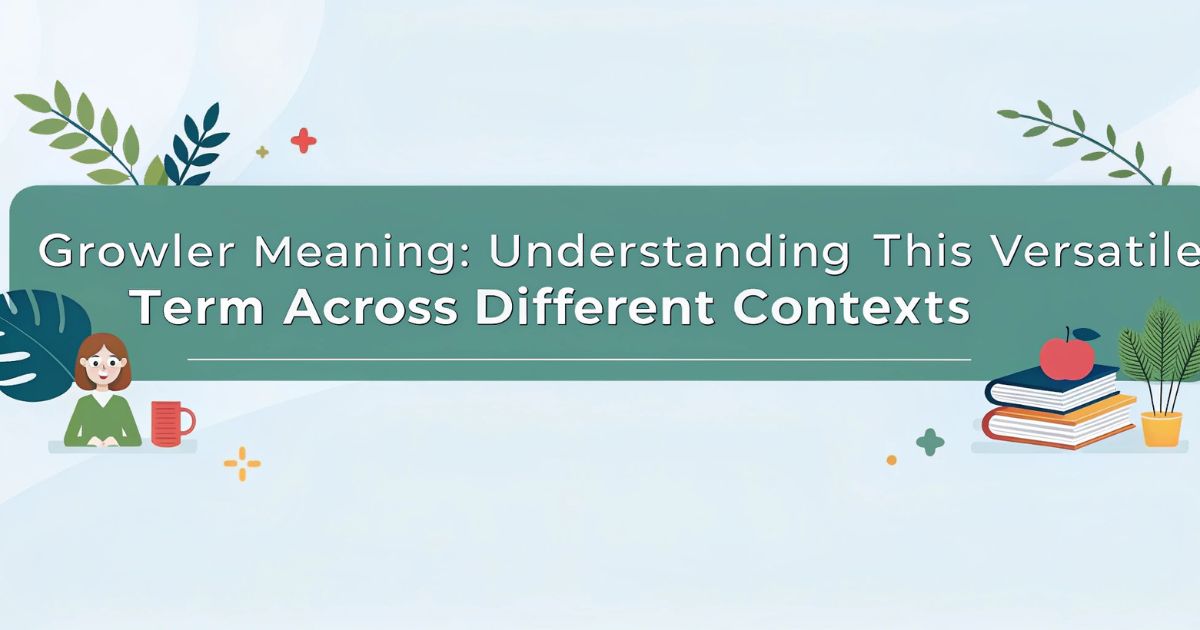 Growler Meaning Understanding This Versatile Term Across Different Contexts