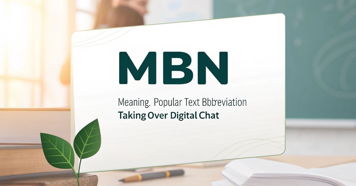 MBN Meaning Popular Text Abbreviation Taking Over Digital Chat