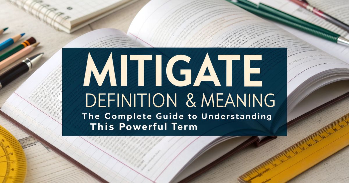 Mitigate Definition & Meaning The Complete Guide to Understanding This Powerful Term