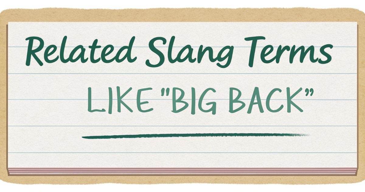 Related Slang Terms Like Big Back Related Slang Terms Like Big Back
