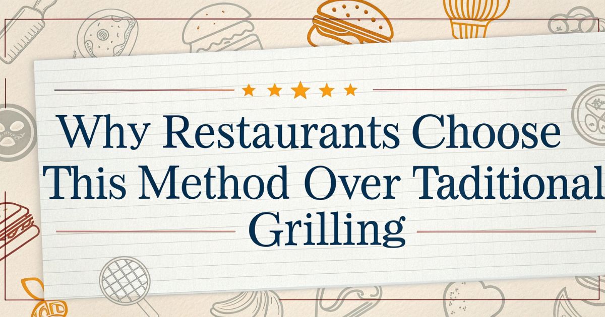 Why Restaurants Choose This Method Over Traditional Grilling Why Restaurants Choose This Method Over Traditional Grilling