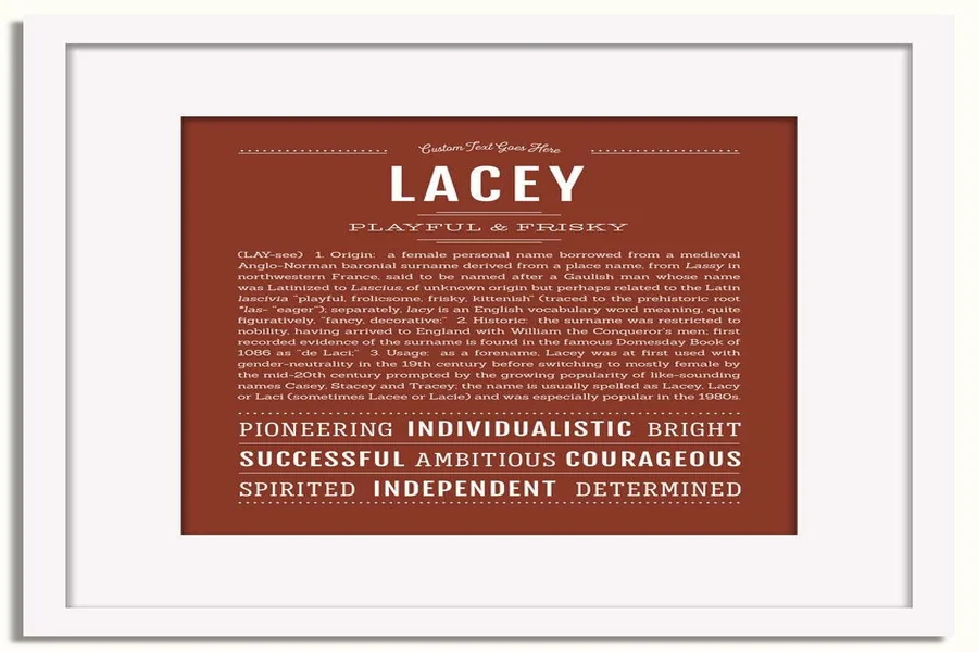 What Does the Name Lacey Mean in the Bible