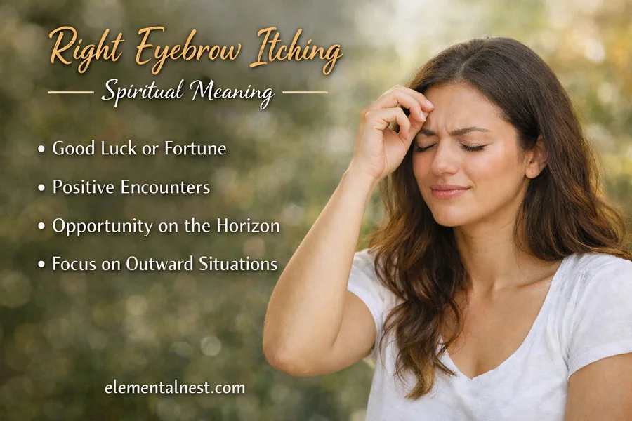 Right Eyebrow Itching Spiritual Meaning