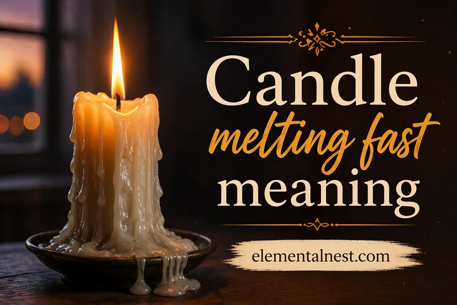 Candle Melting Fast Meaning