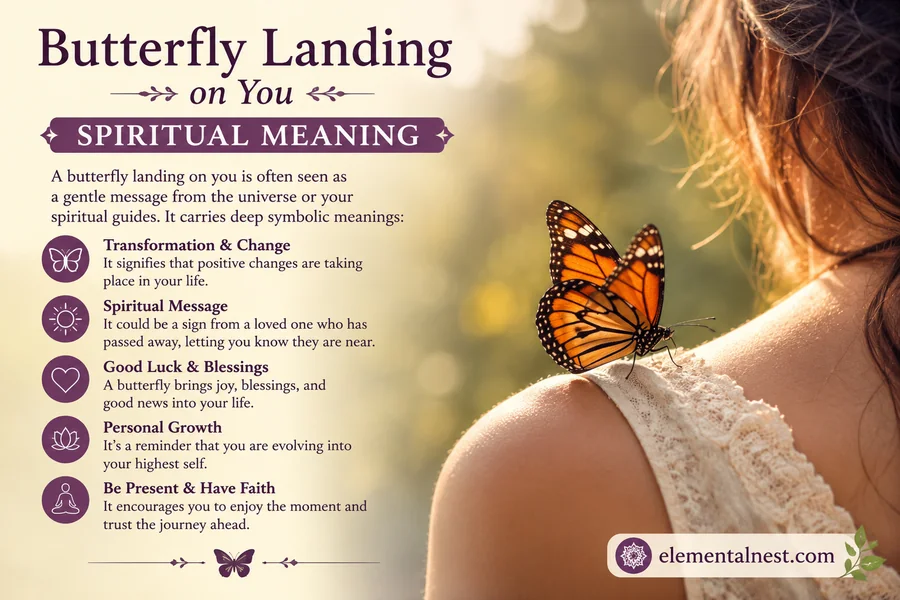 Butterfly Landing on You Spiritual Meaning