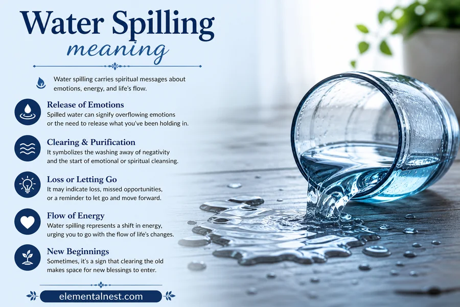 Water Spilling Meaning