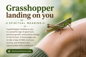 Grasshopper Landing on You Spiritual Meaning