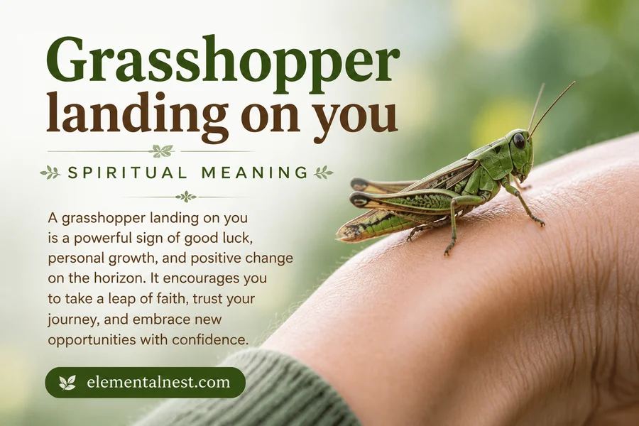 Grasshopper Landing on You Spiritual Meaning