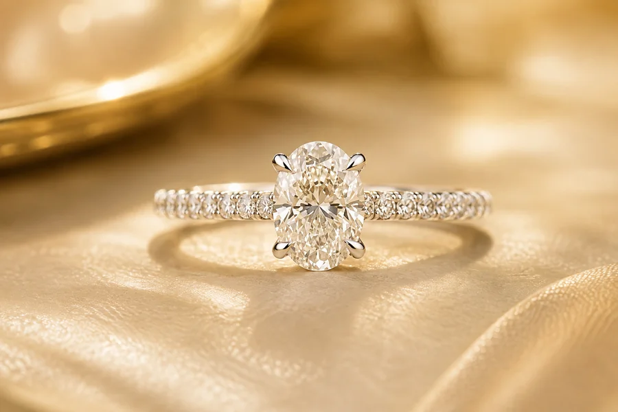 Pave Engagement Rings