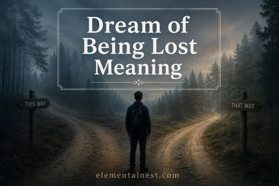 Dream of Being Lost Meaning
