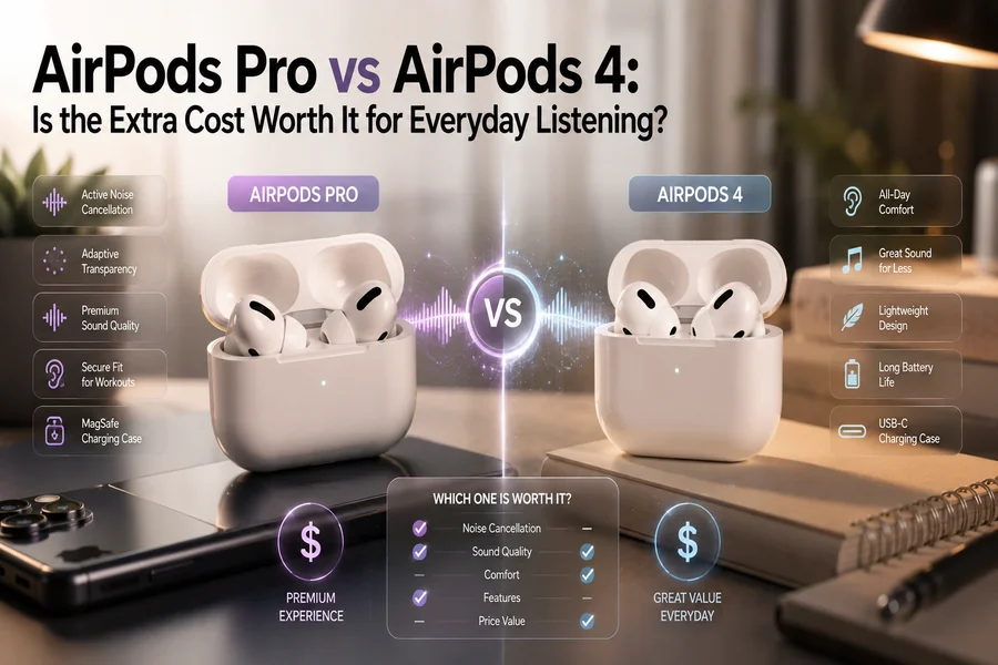 AirPods Pro vs AirPods 4